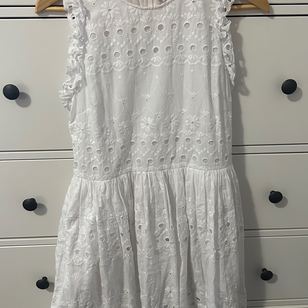 Kate Spade summer dress white eyelet size 10